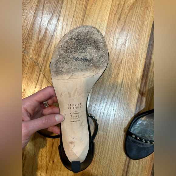 Stuart Weitzman nudist heels with black studs - Picture 16 of 16